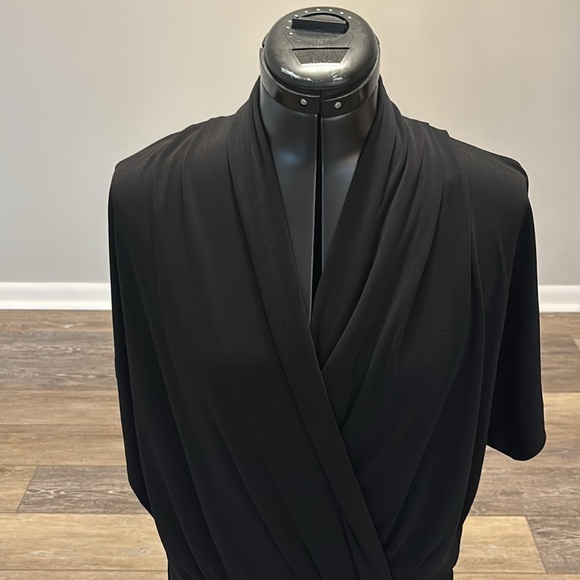 Excellent Black Pullover Kimono Dress Size M - Picture 4 of 14